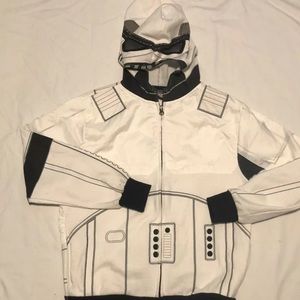 Kids Sz L Star Wars Storm Trooper Zipper Jacket w/Mesh Eye Hoodie